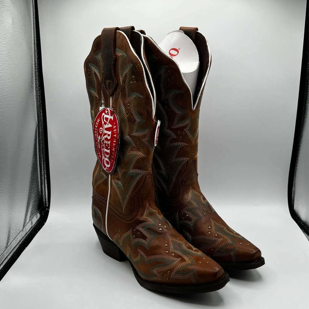 Laredo Ladies‎ Adrian Size 6 M Calf Western Boots 52412 Honey Color NEW
